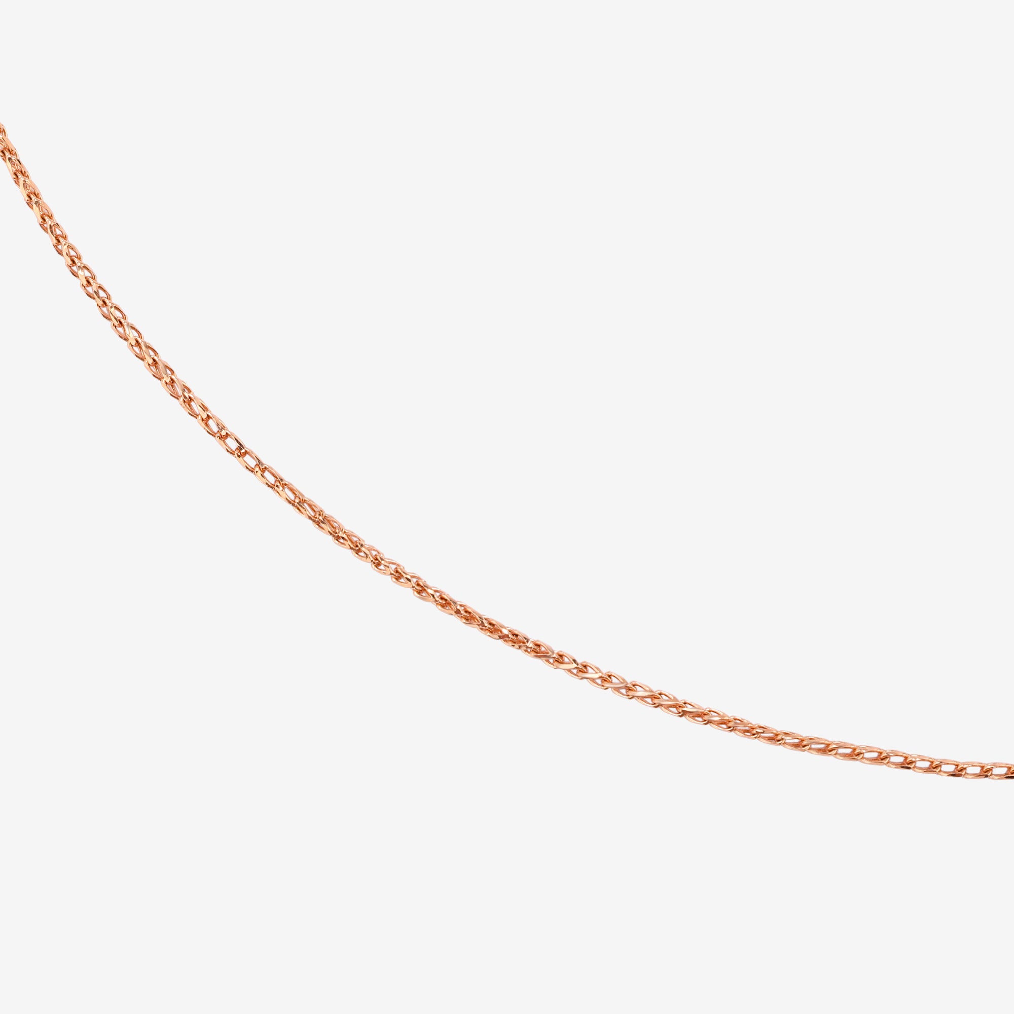 18k rose gold chain 40cm