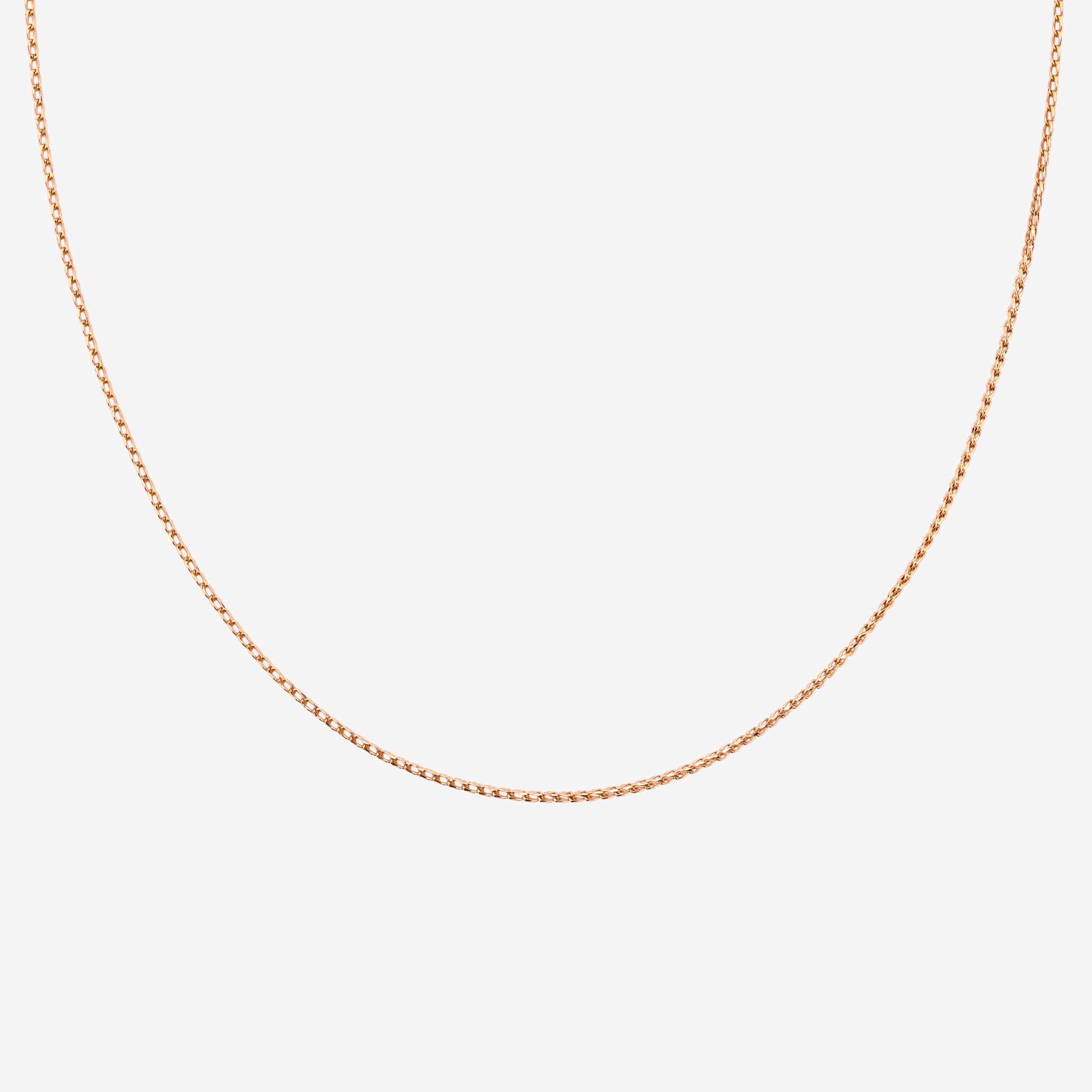 18k rose gold chain 40cm