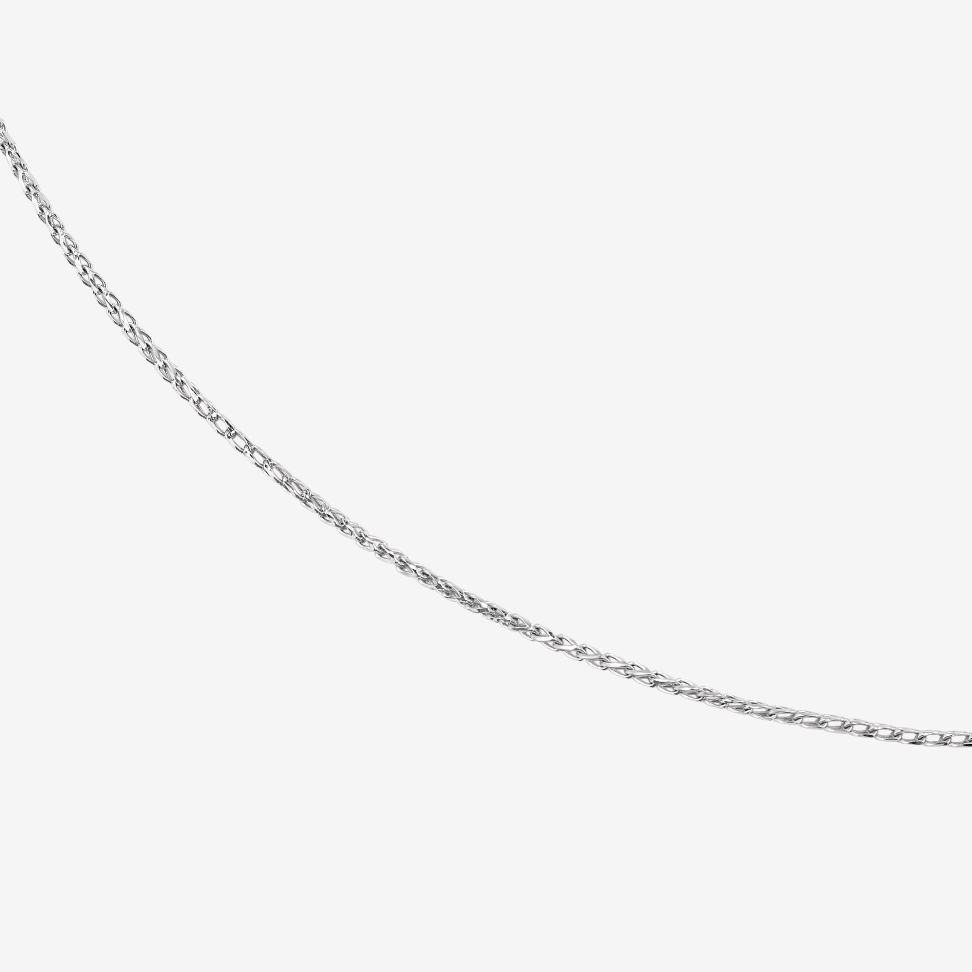 18k white gold chain 46cm