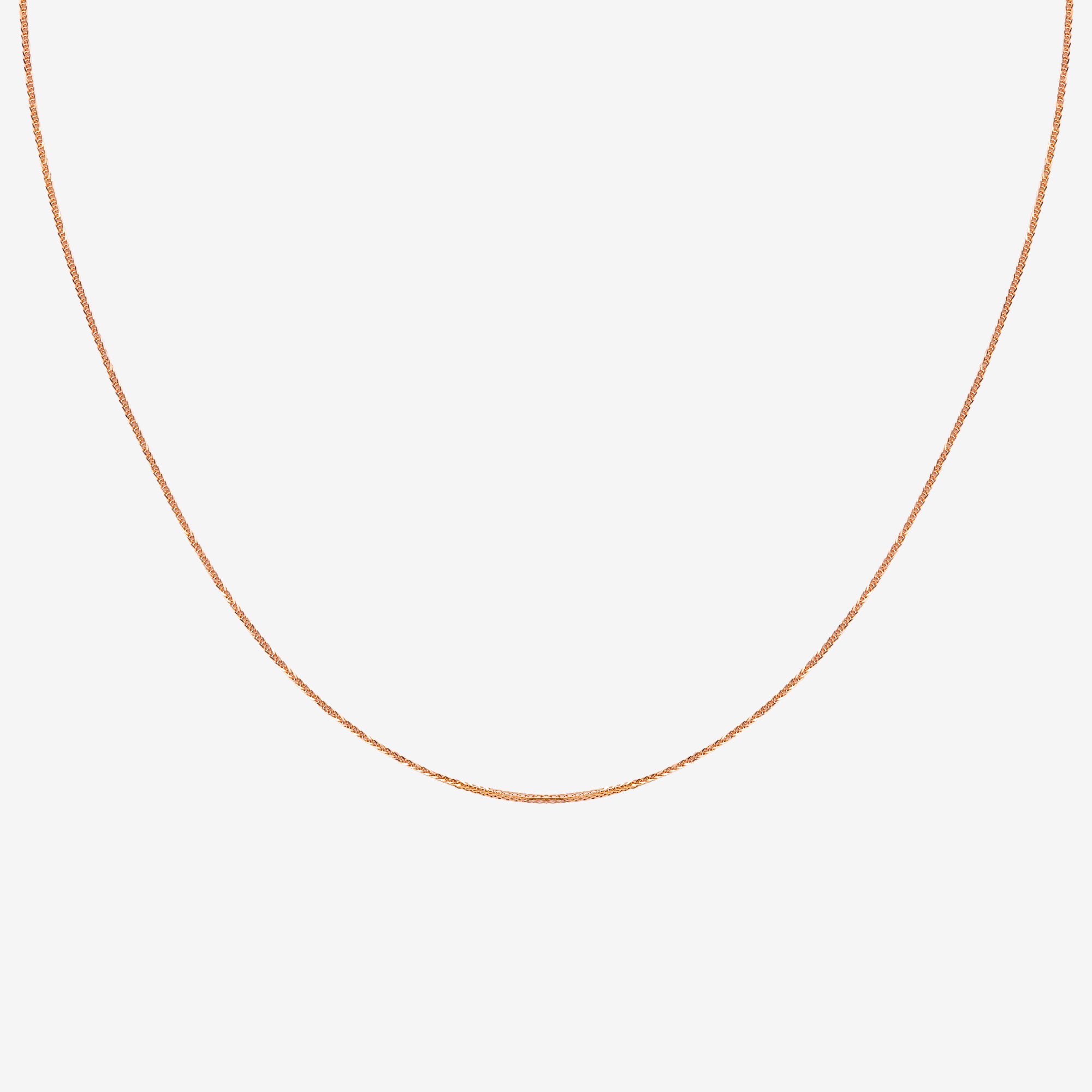 18k rose gold chain ≤49cm (adjustable length)