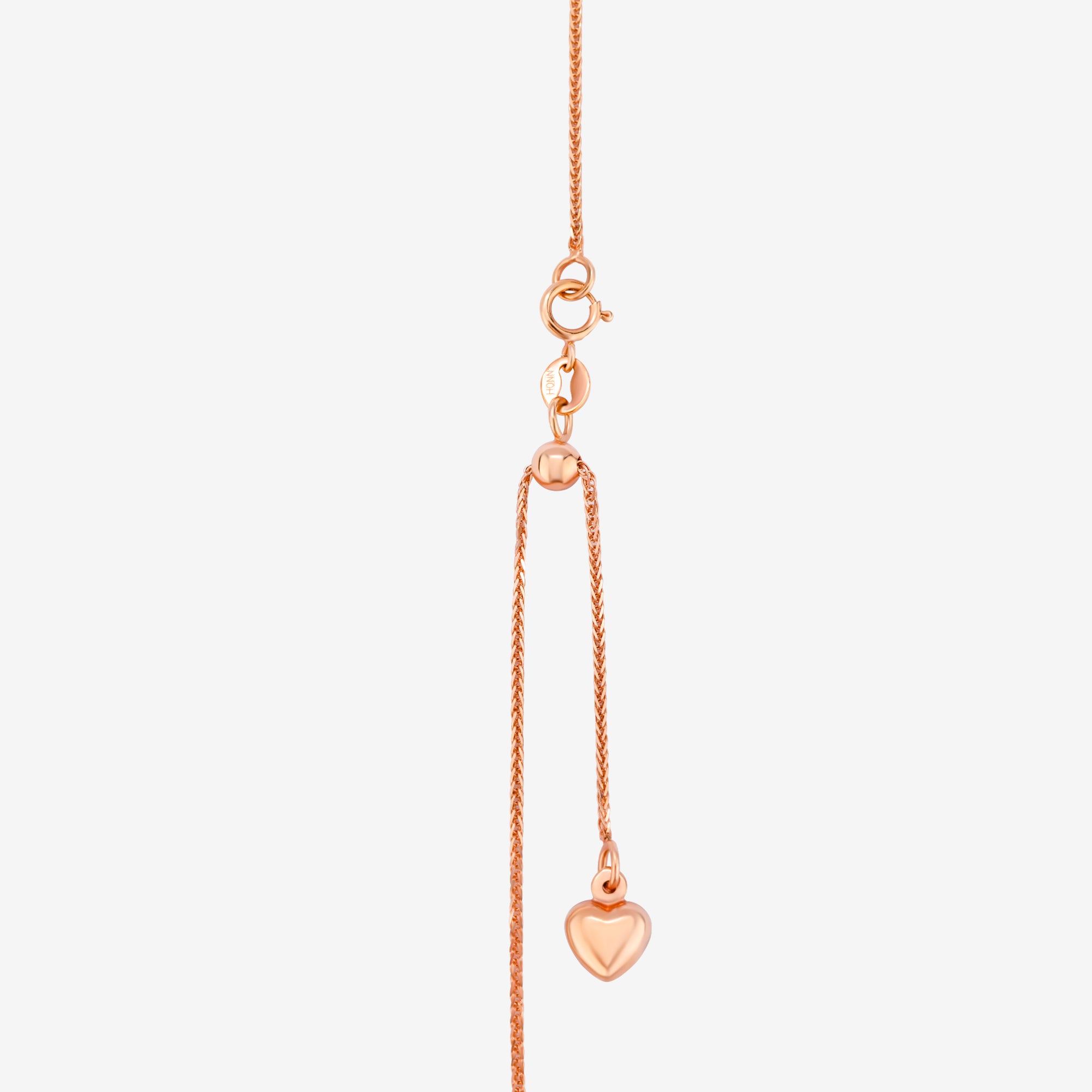 18k rose gold chain ≤49cm (adjustable length)