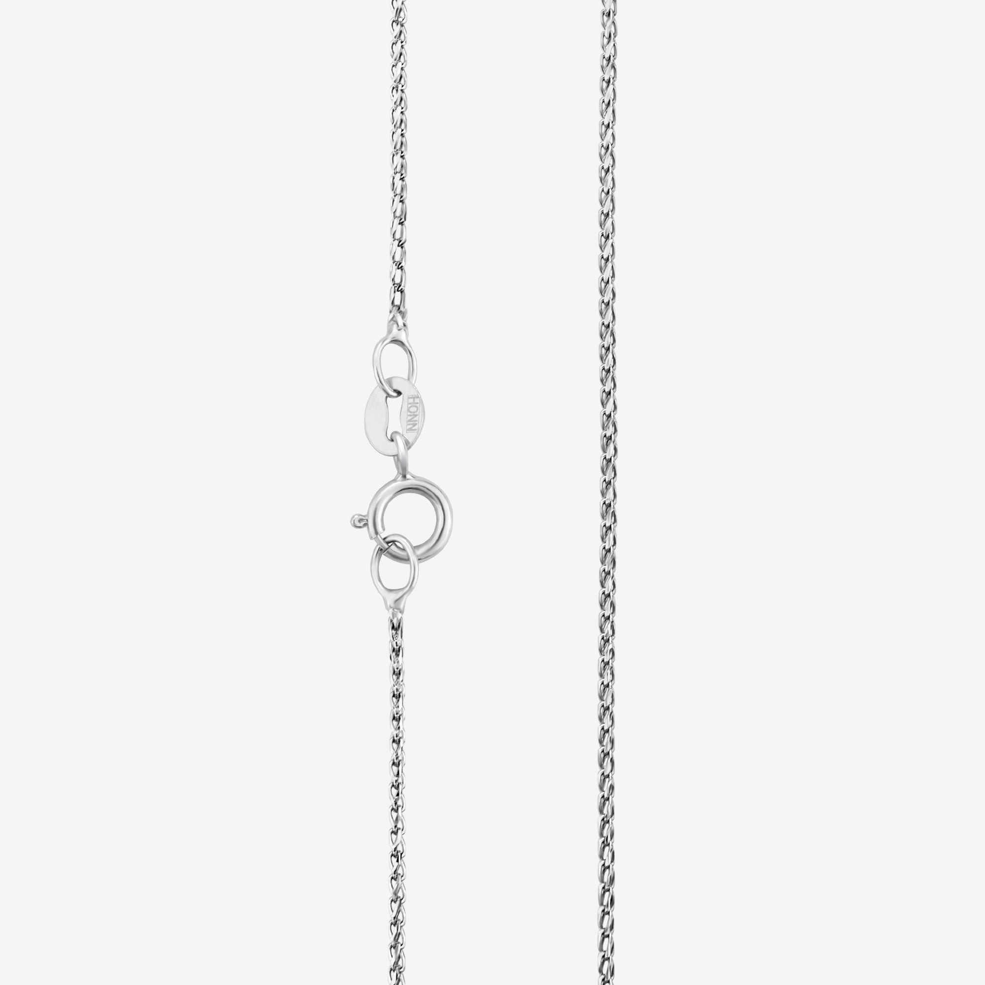 18k white gold chain 46cm